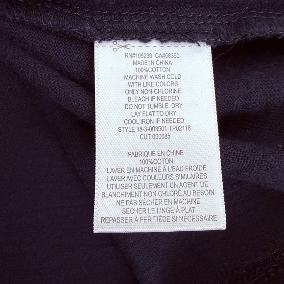 Current Elliot Shoulder Twist Knot Tank Top Size 0 Black Boxy Oversized Goth - Picture 9 of 13